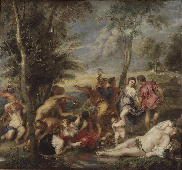 Peter Paul Rubens Bacchanal auf Andros, nach einem Gemalde von Tizian China oil painting art